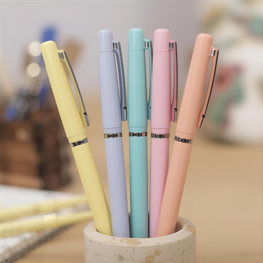 Cute gel pens, ballpoint pens, and brush pens for journaling and school supplies