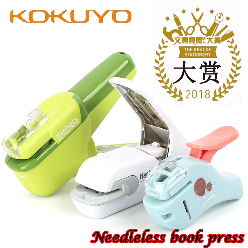 KOKUYO Staple-Free Stapler Harinacs Press