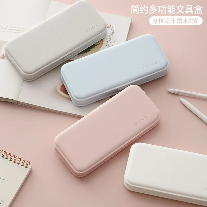 Pencil Case Kawaii Plastic Pp Matte