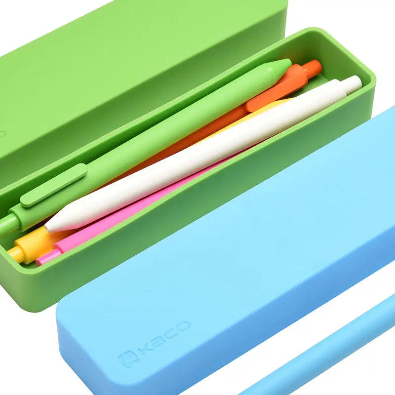 Pencil Case with Gel Pen KACO Silicone Japanese