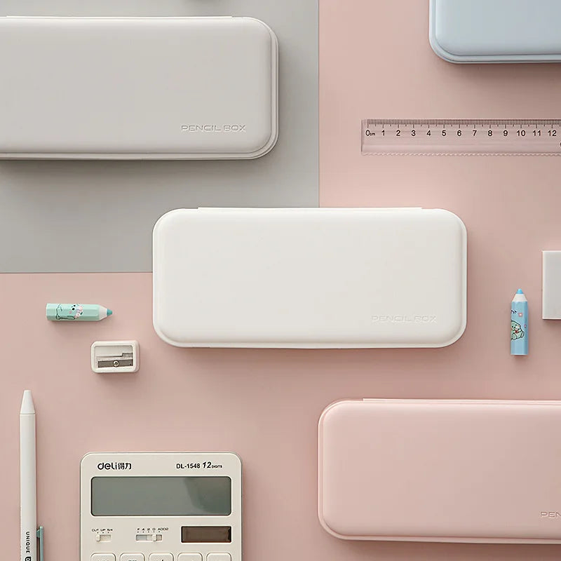 Pencil Case Kawaii Plastic Pp Matte