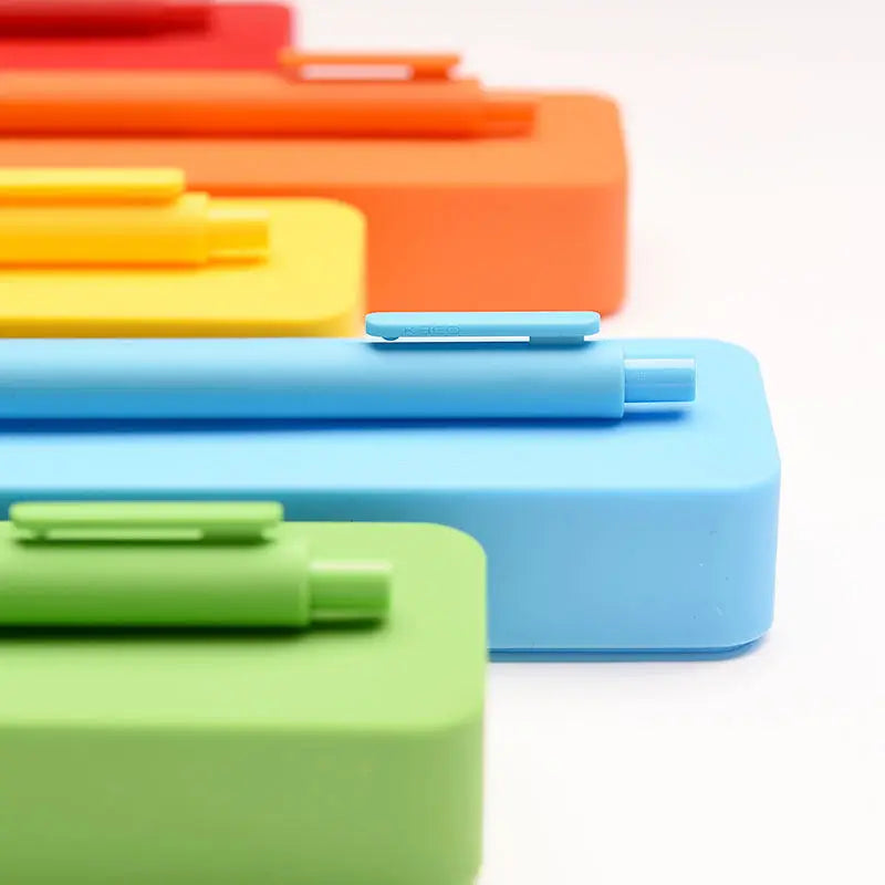 Pencil Case with Gel Pen KACO Silicone Japanese