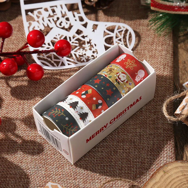 Washi Tape Christmas 6 pcs Japanese