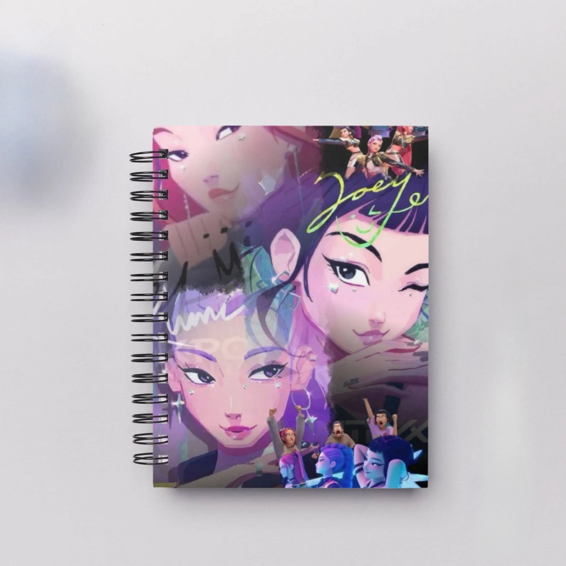 Bentopop notebook with Kpop Demon Hunters illustration on a white background