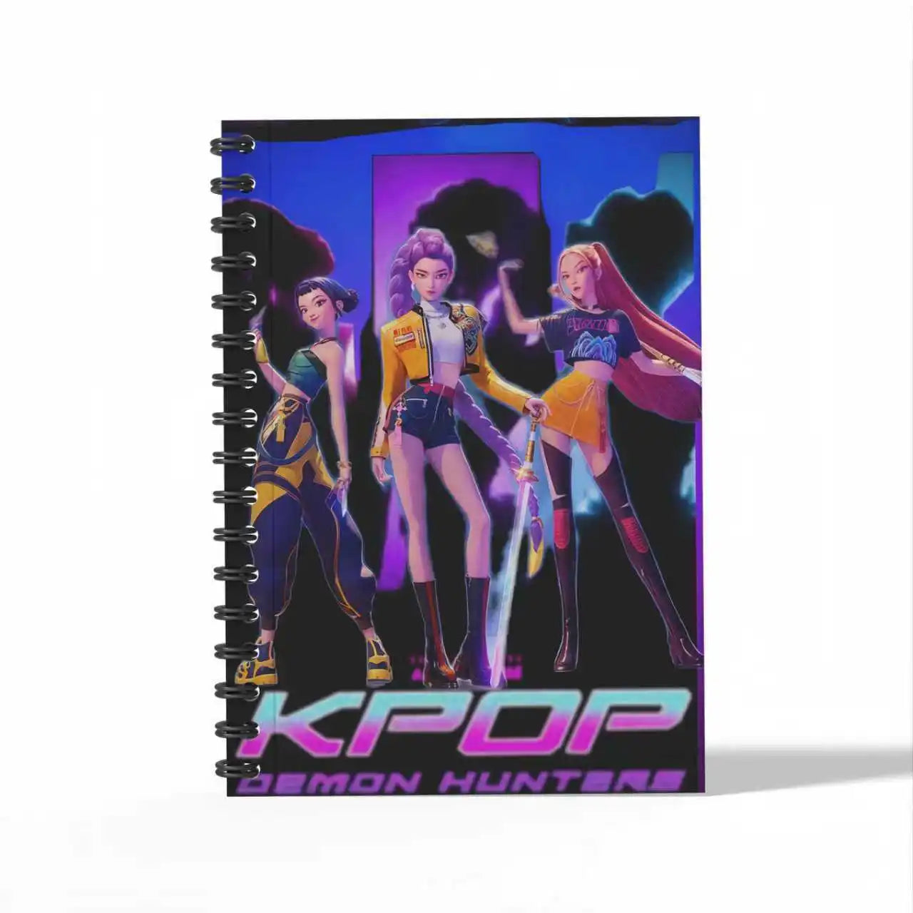 Bentopop notebook with KPOP Demon Hunters design on a white background
