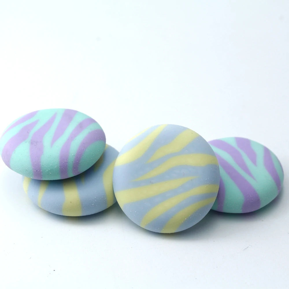 Round multicolored eraser perfect shape