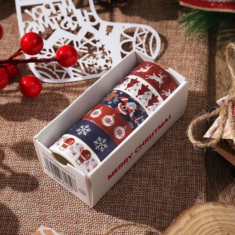 Washi Tape Christmas 6 pcs Japanese