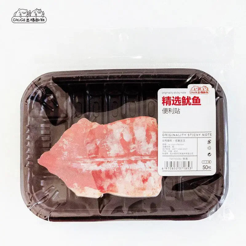 Sticky Notes Meat Shape Fun Kawaii