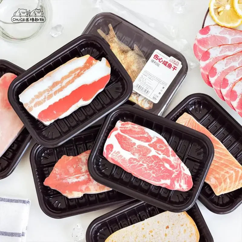 Sticky Notes Meat Shape Fun Kawaii