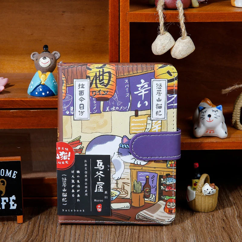 Notebook A6 Kawaii Cartoon Cat Japanese Art