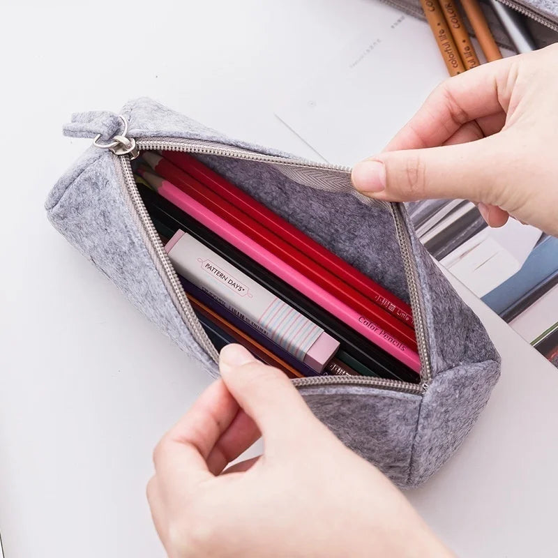 Felt Pencil Case Stationery Office