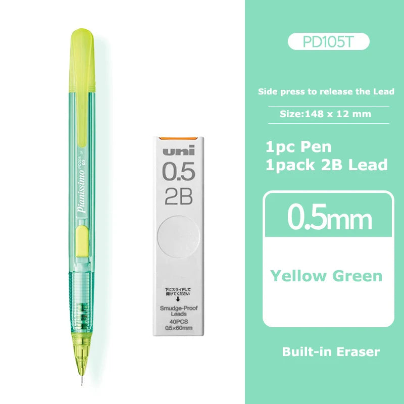 Mechanical Pencil PENTEL 0.5mm Transparent Anti Slip Japanese