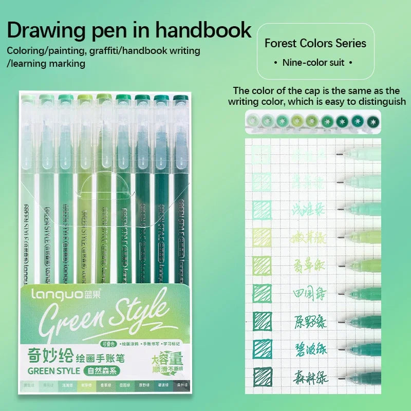 Gel Pen Set Kawaii Color 6/9pcs