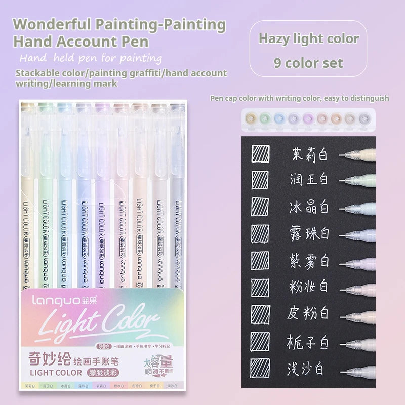 Gel Pen Set Kawaii Color 6/9pcs