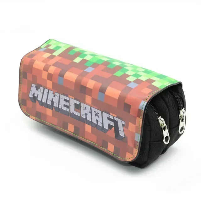Pencil Case Canvas Minecraft Kawaii
