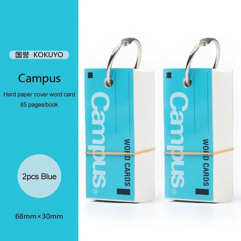 Kokuyo Campus word cards packaging with blue and white design.