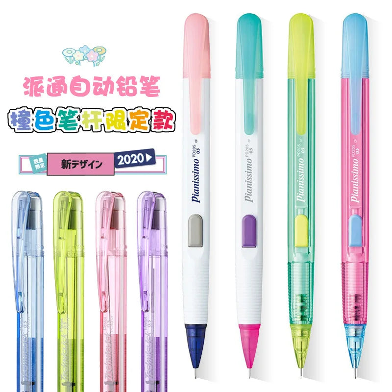 Mechanical Pencil PENTEL 0.5mm Transparent Anti Slip Japanese