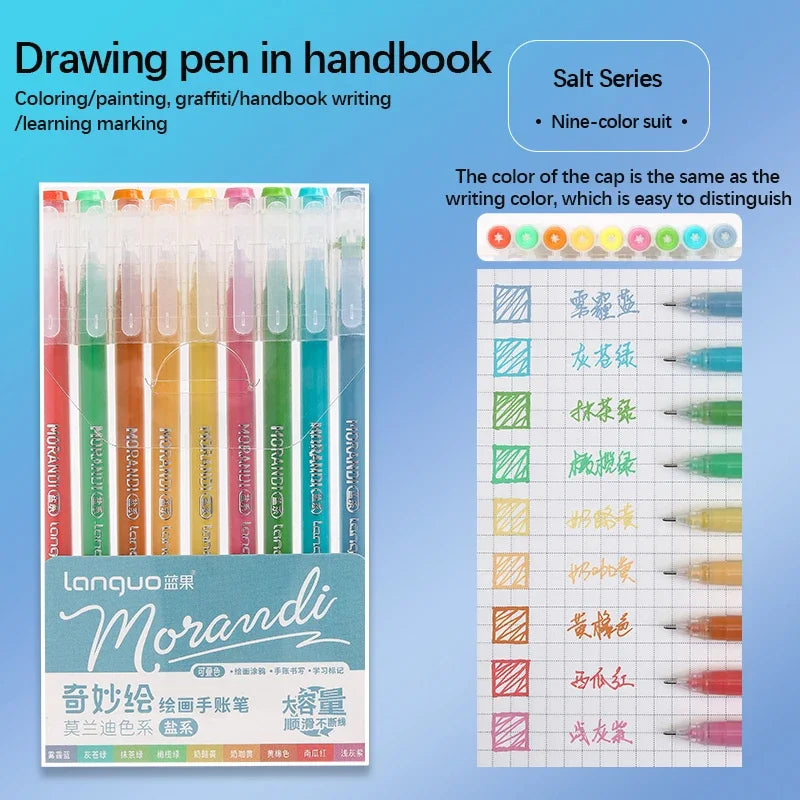 Gel Pen Set Kawaii Color 6/9pcs