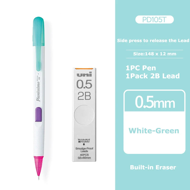 Mechanical Pencil PENTEL 0.5mm Transparent Anti Slip Japanese