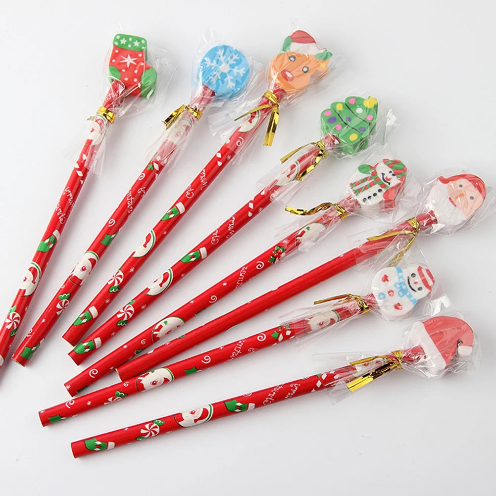 Pencil with Eraser Christmas 12 or 24 pcs Kawaii