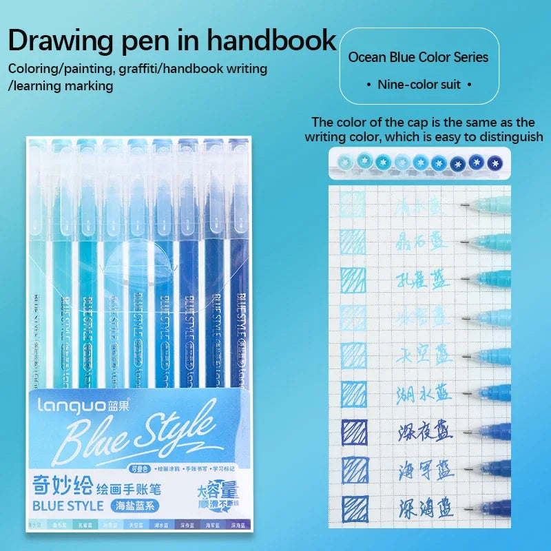 Gel Pen Set Kawaii Color 6/9pcs