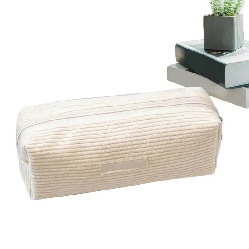 Pencil Case Corduroy Large Capacity1 Compartment Kawaii