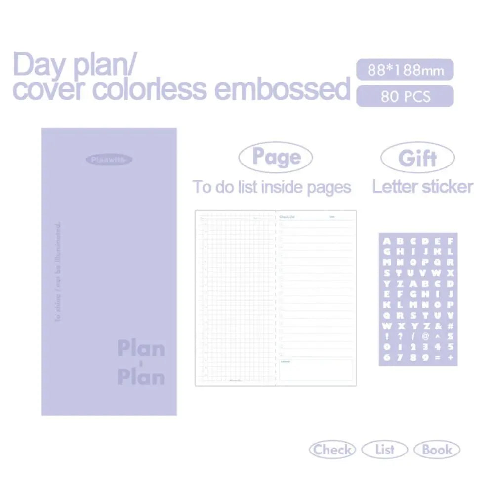 Notebook Planner Horizontal 80 sheets Fun Kawaii
