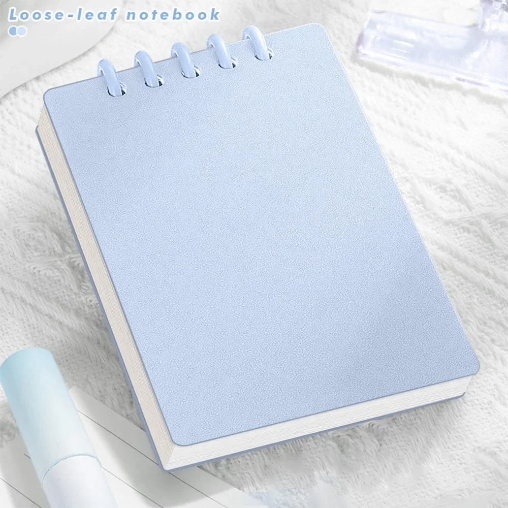 Mini Notebooks A7 Pocket Loose-leaf Square Notepad Horizontal Line