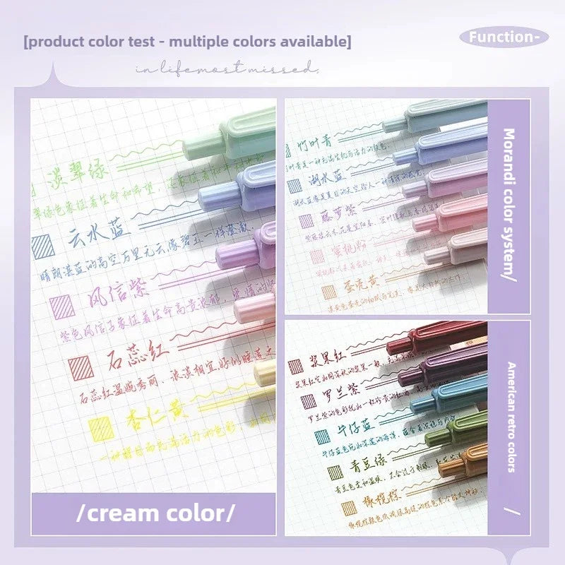 Gel Pen Set 0.5 mm 5 pcs Kawaii colours