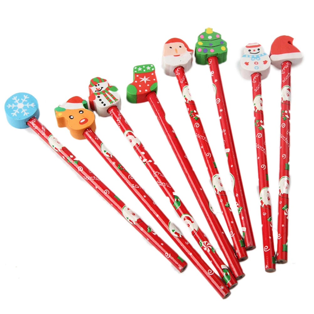 Pencil with Eraser Christmas 12 or 24 pcs Kawaii