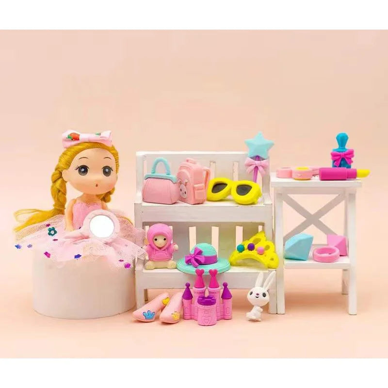 Eraser Set Food Snack Lunch Box Kawaii