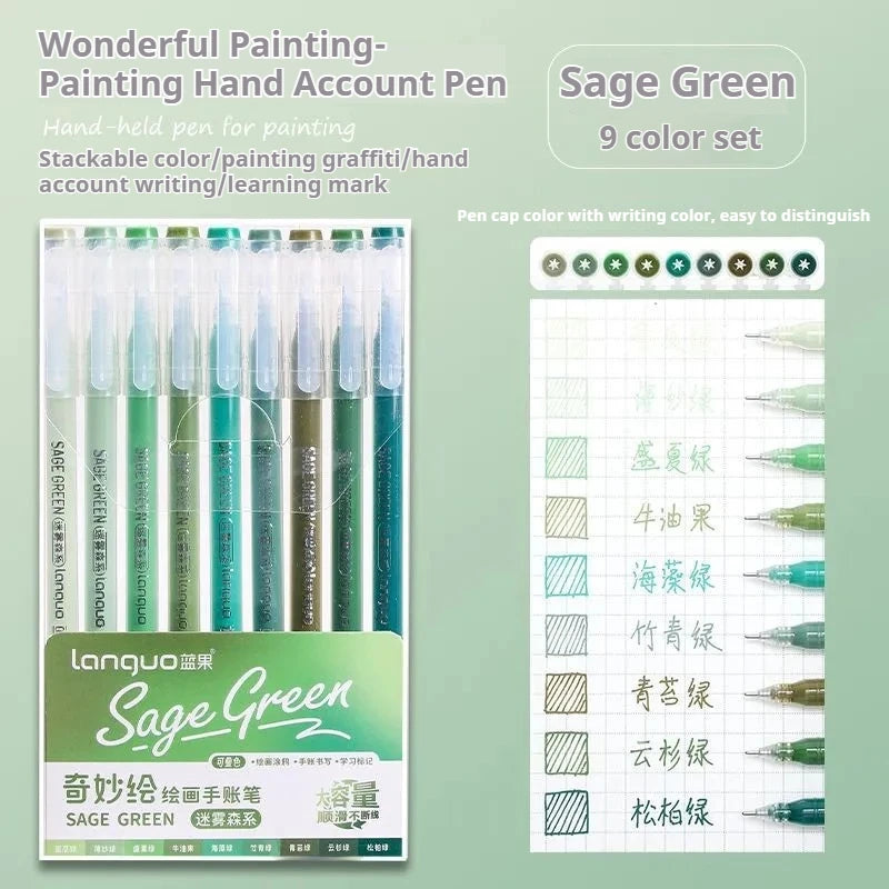 Gel Pen Set Kawaii Color 6/9pcs