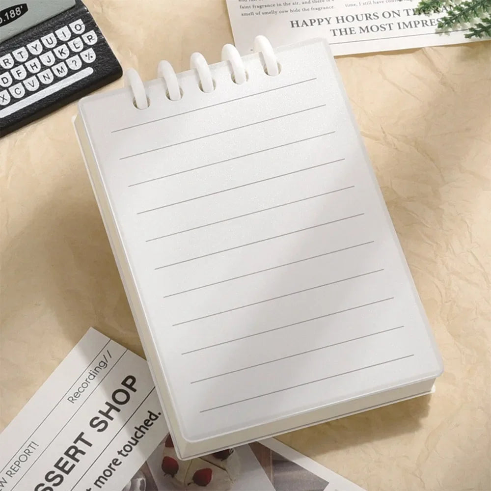 Mini Notebooks A7 Pocket Loose-leaf Square Notepad Horizontal Line