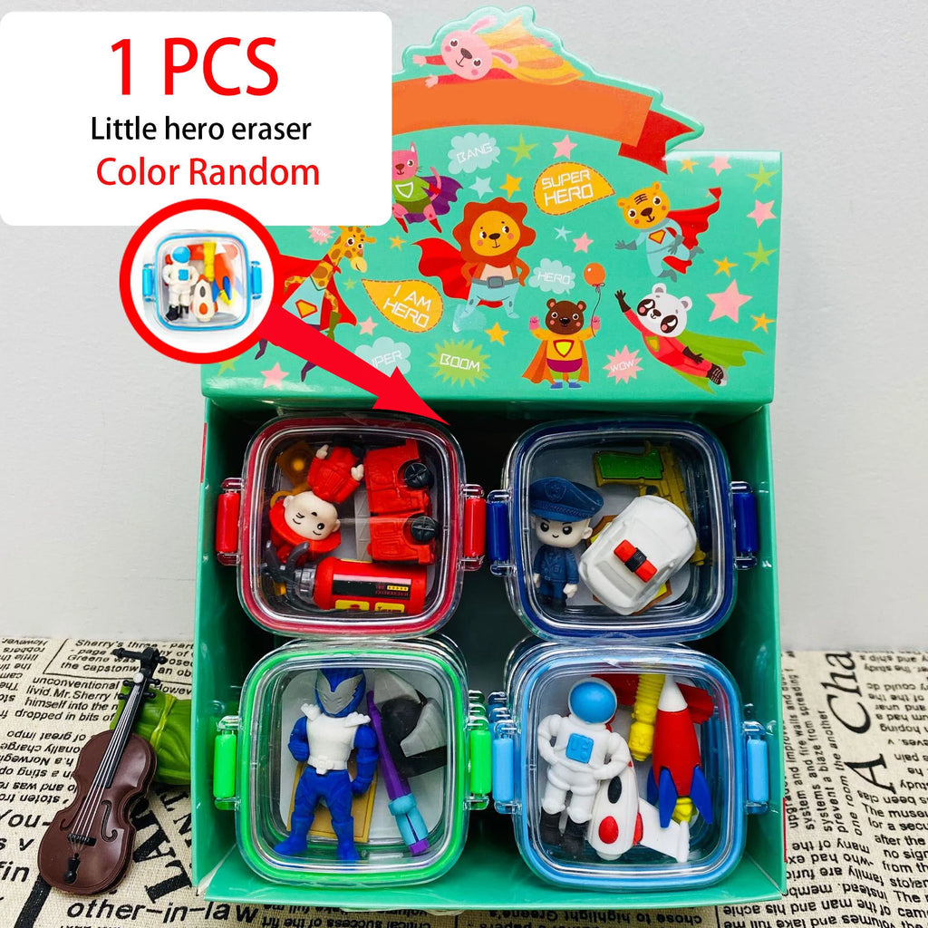 Eraser Set Food Snack Lunch Box Kawaii