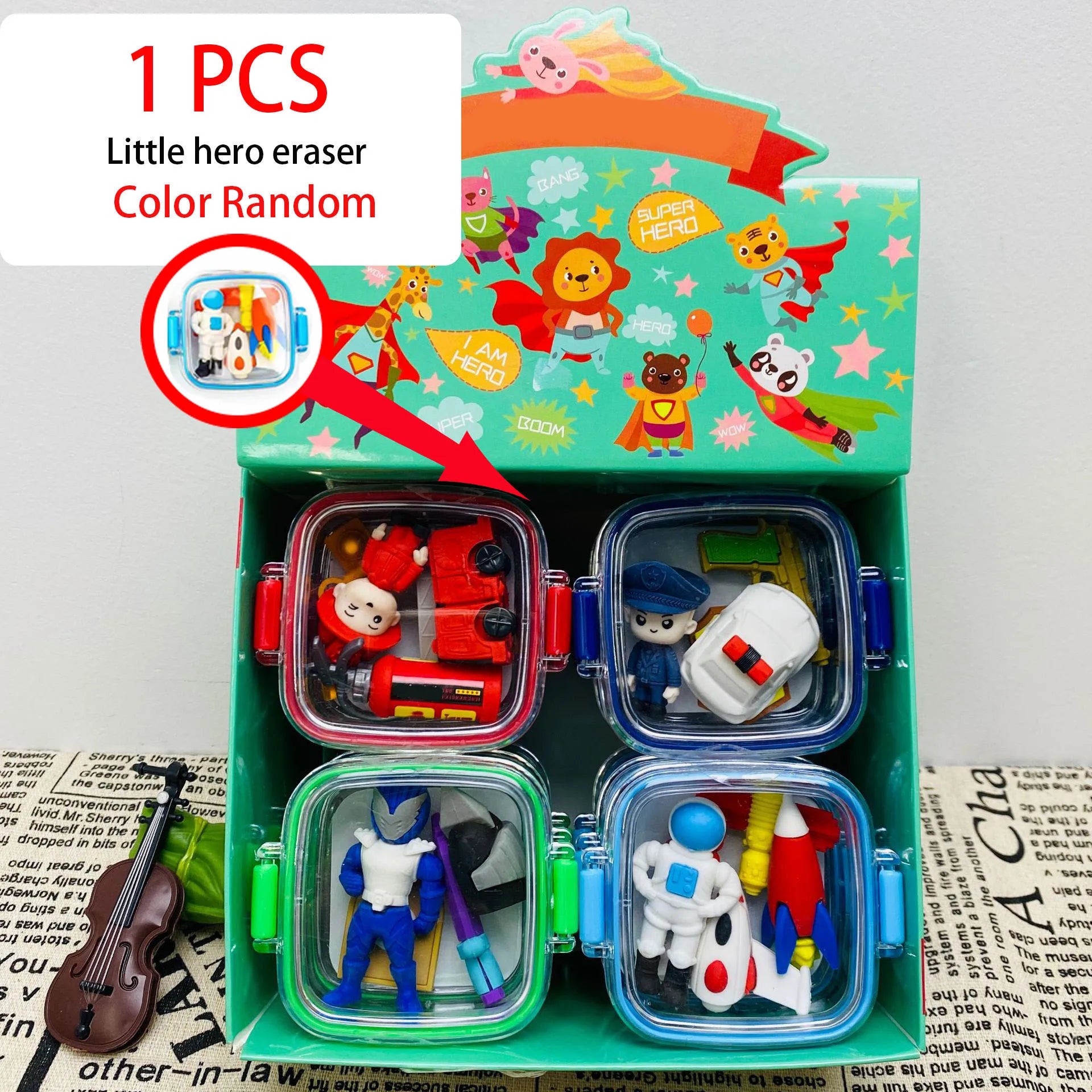 Eraser Set Food Snack Lunch Box Kawaii