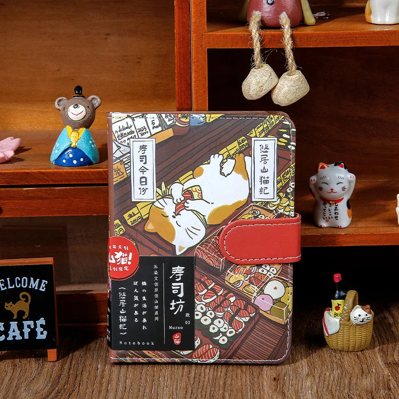 Notebook A6 Kawaii Cartoon Cat Japanese Art