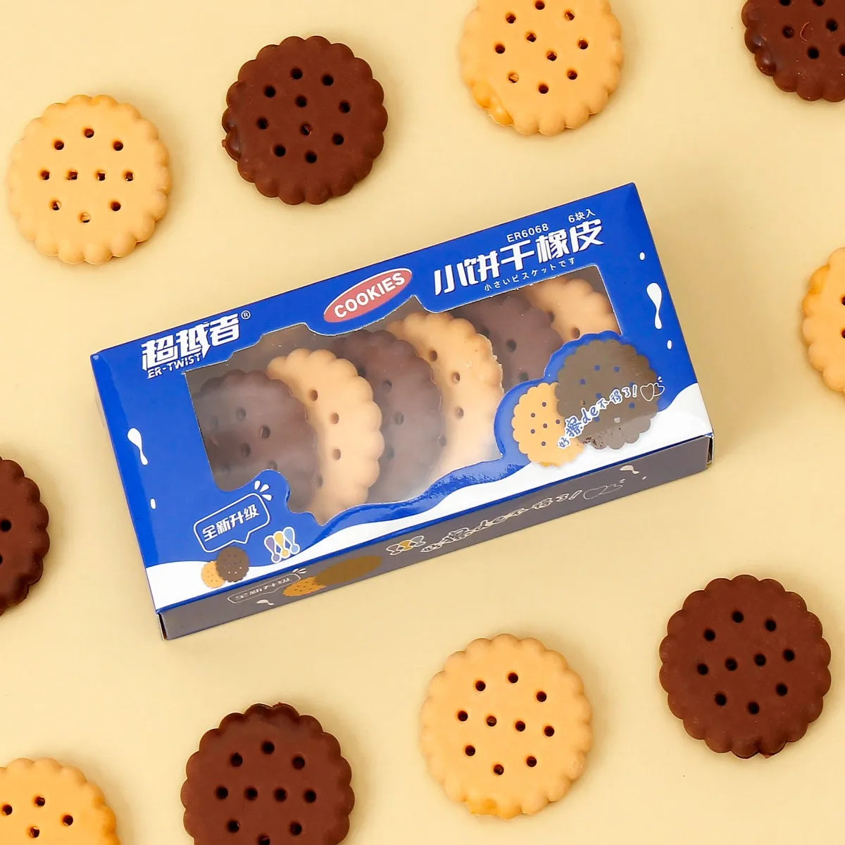 Eraser Cookie 1 box Fun Kawaii Gift