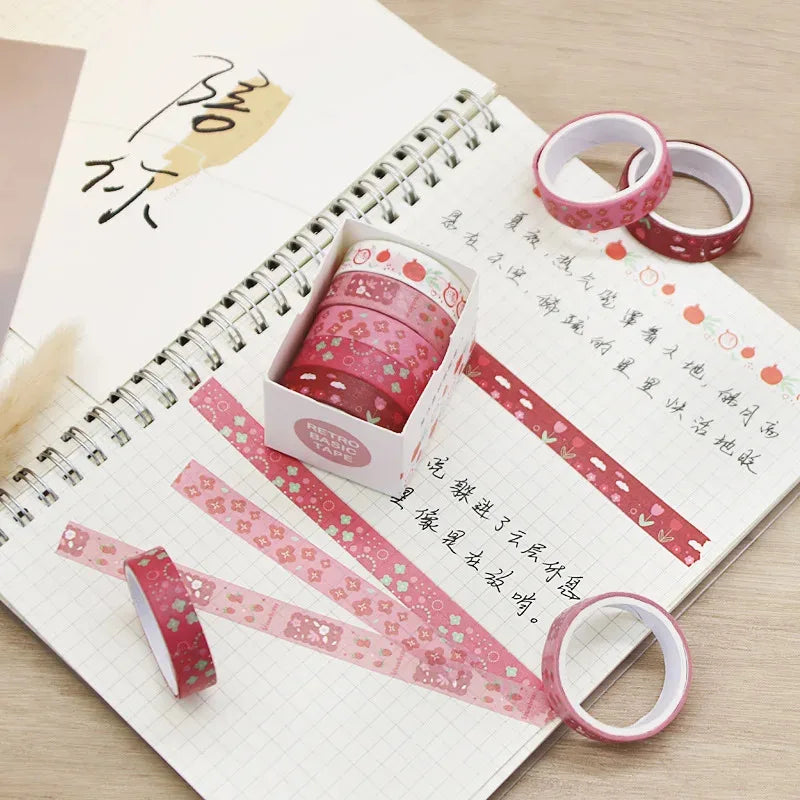 Washi Ribbon Set 4 pcs Japanese