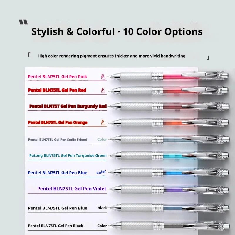 PENTEL EnerGel Colored Retractable Gel Pen, Quick-Dry In