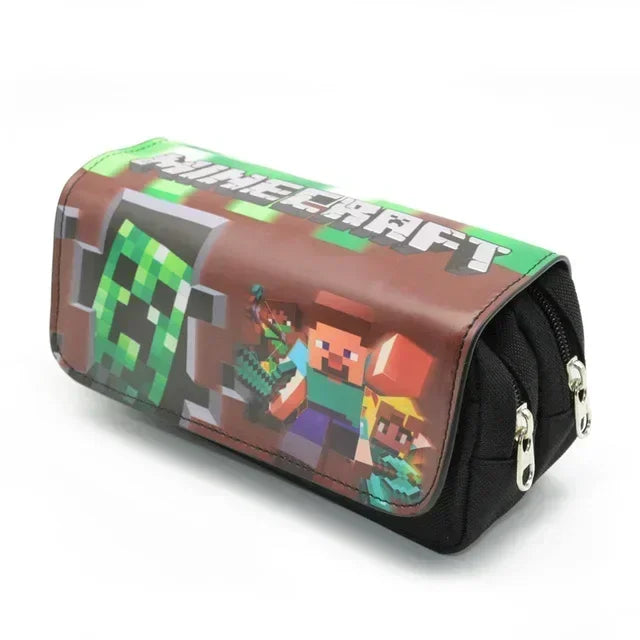 Pencil Case Canvas Minecraft Kawaii