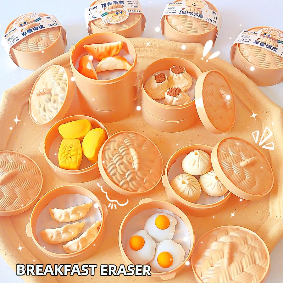 Eraser Set Chinese Food Random Fun Kawaii
