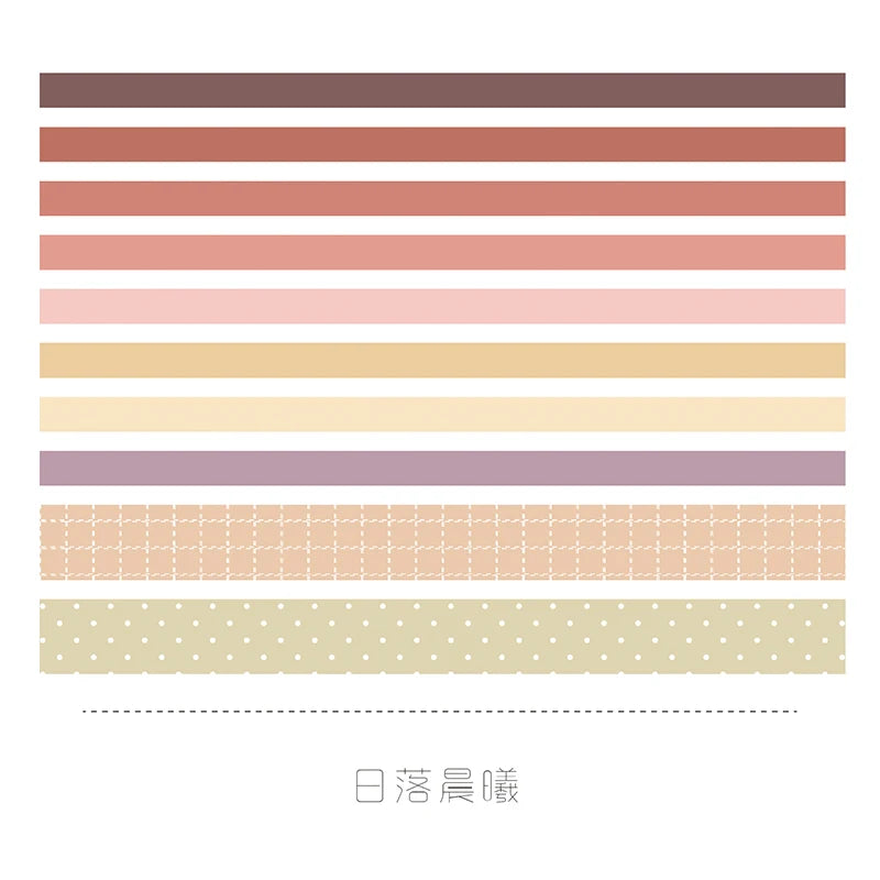 Washi Tape Kawaii 10 rolls Japanese