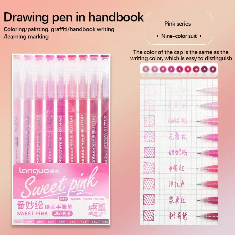 Gel Pen Set Kawaii Color 6/9pcs