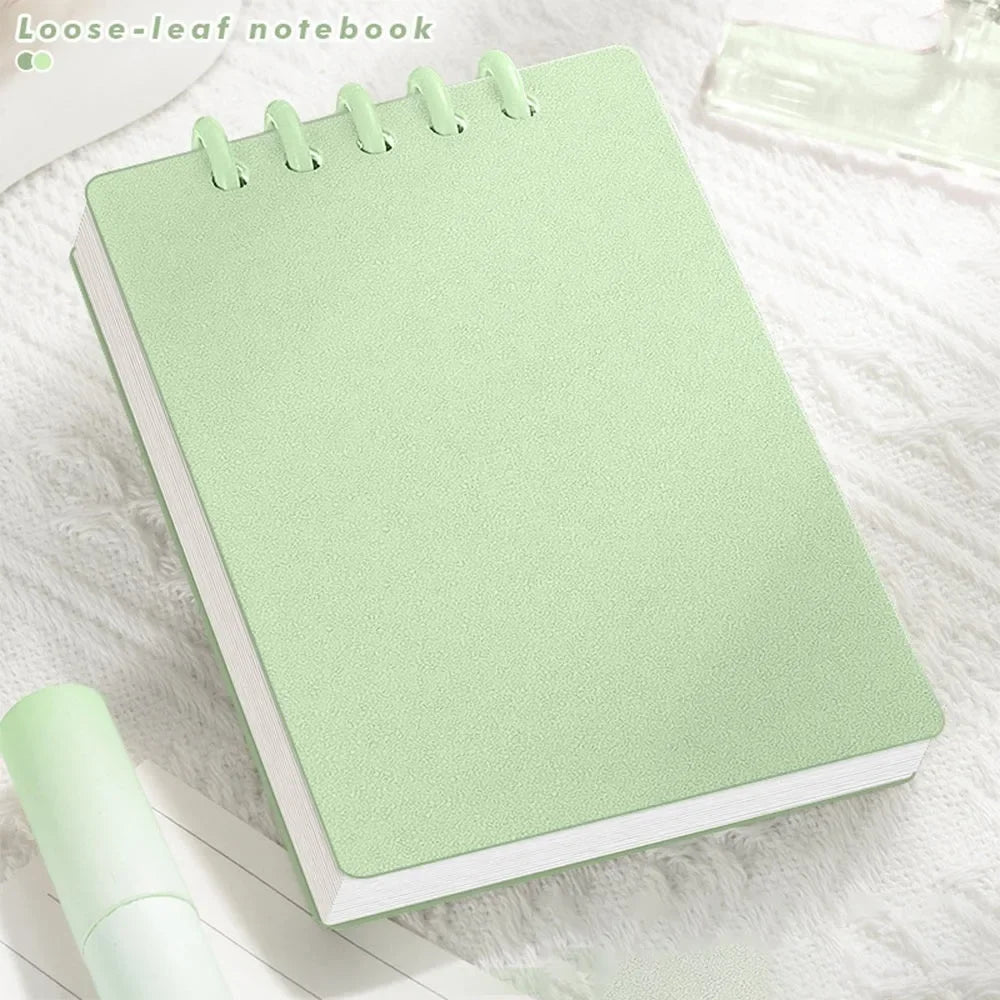 Mini Notebooks A7 Pocket Loose-leaf Square Notepad Horizontal Line