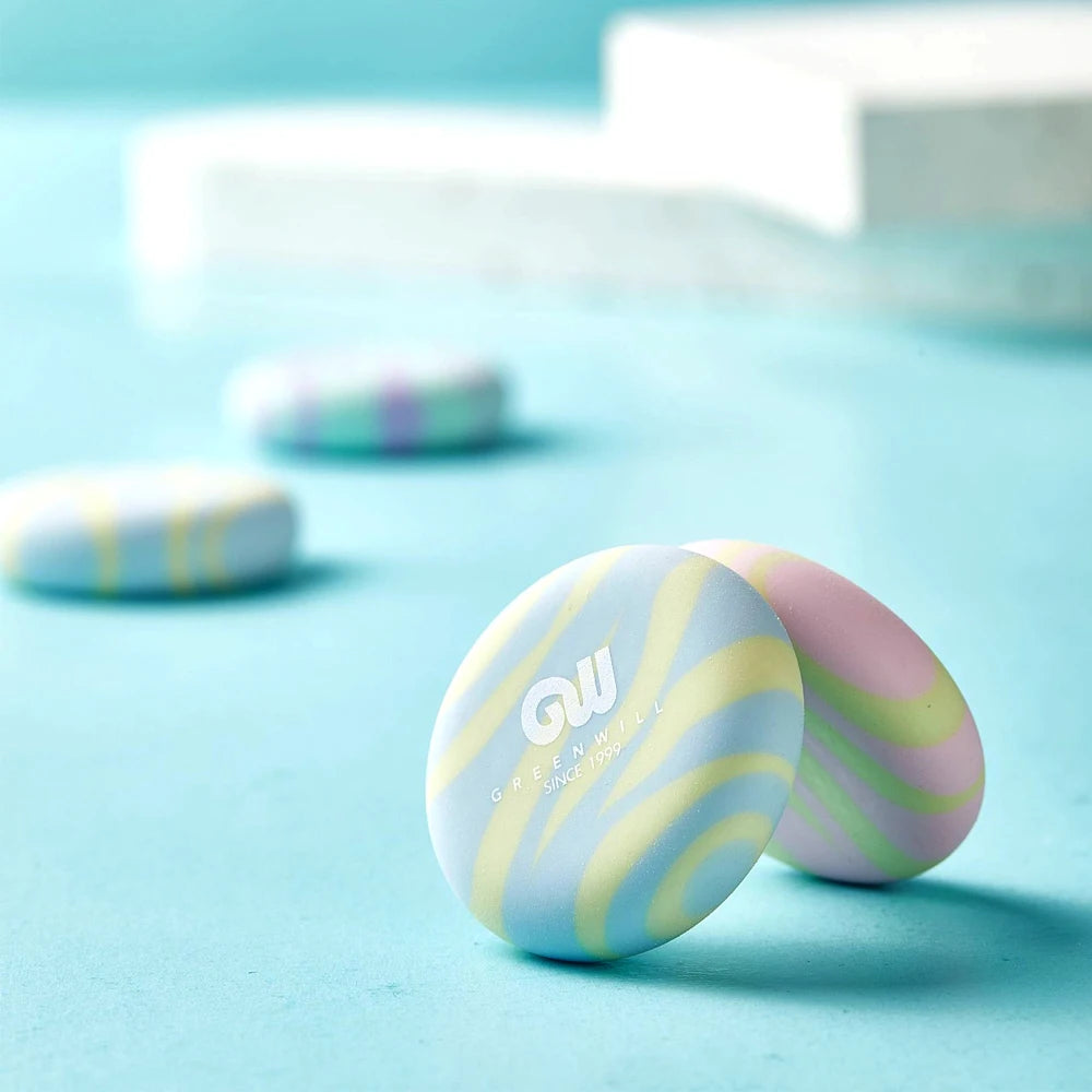 Round multicolored eraser perfect shape
