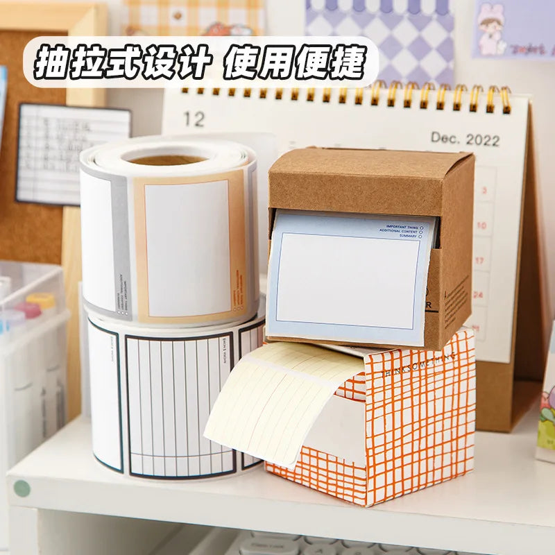 Sticky Notes Pull out from box Kawaii