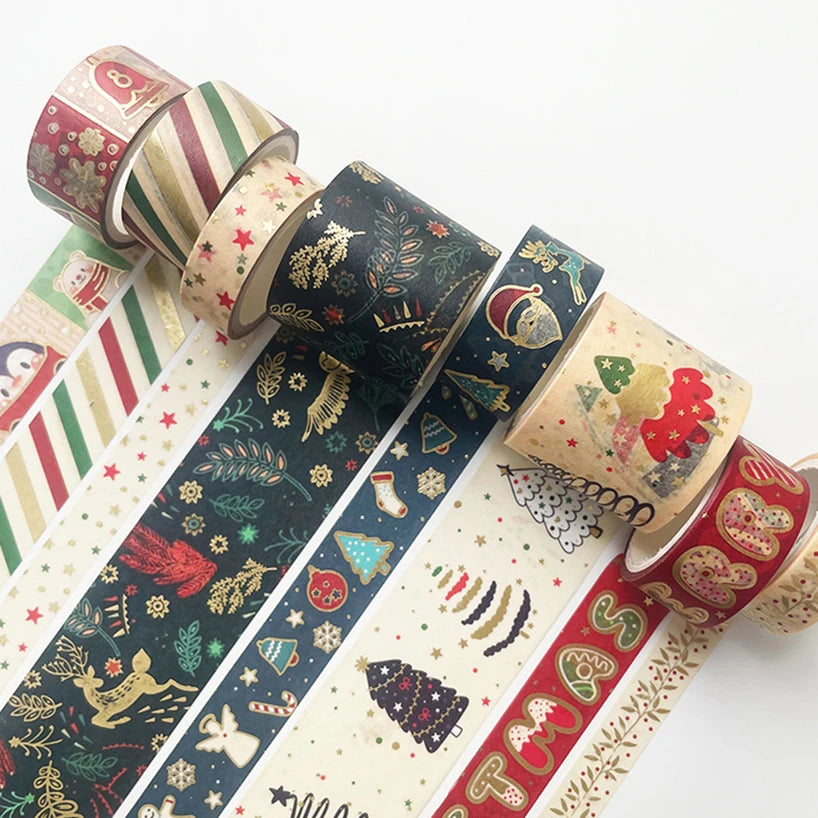 Washi Tape Christmas 6/8 pcs Japanese