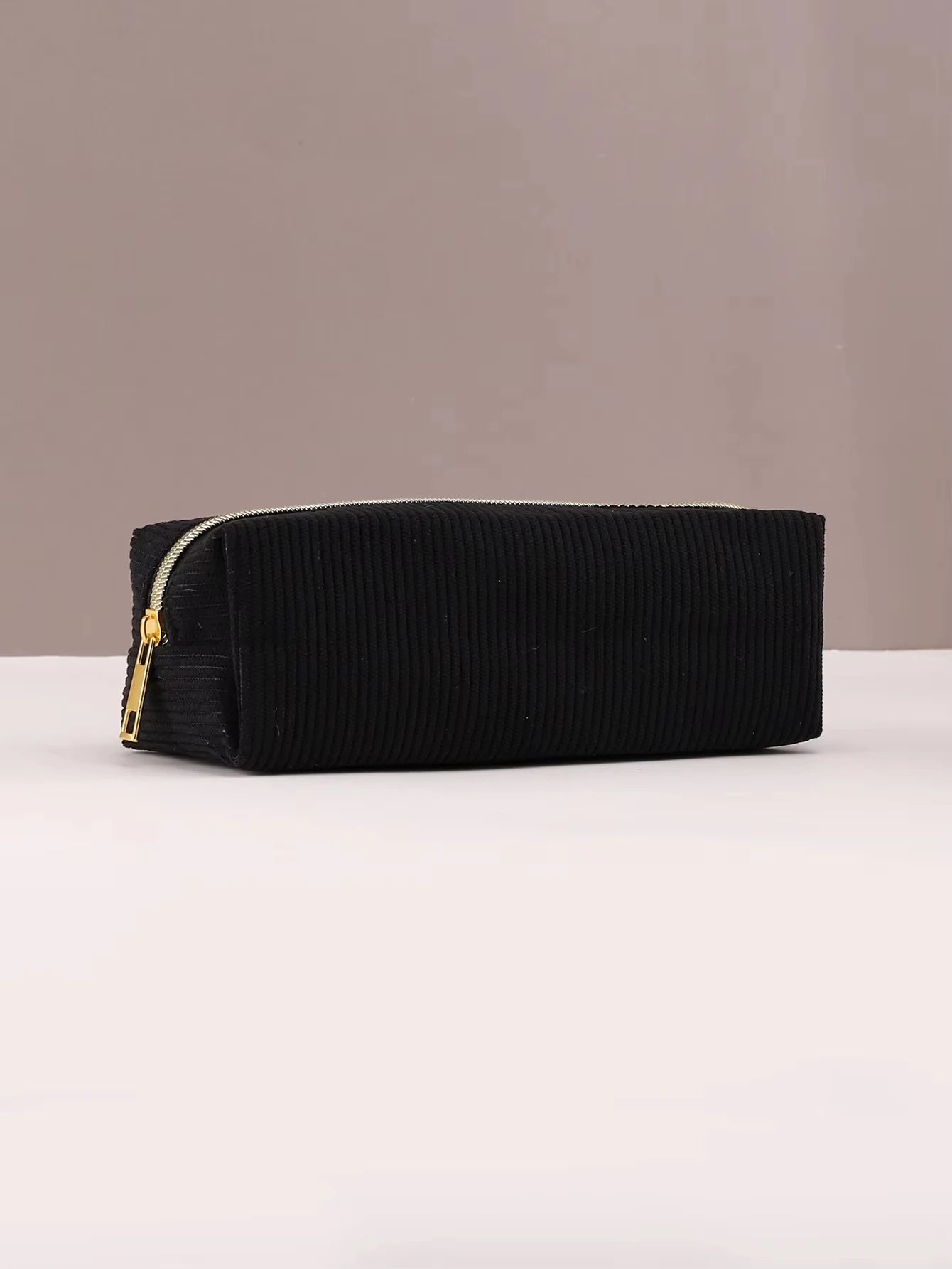 Pencil Case Solid Color 1pc Large Capacity