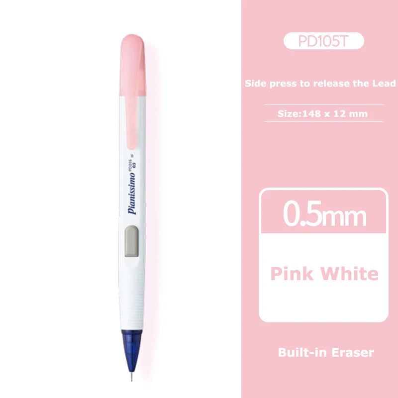 Mechanical Pencil PENTEL 0.5mm Transparent Anti Slip Japanese