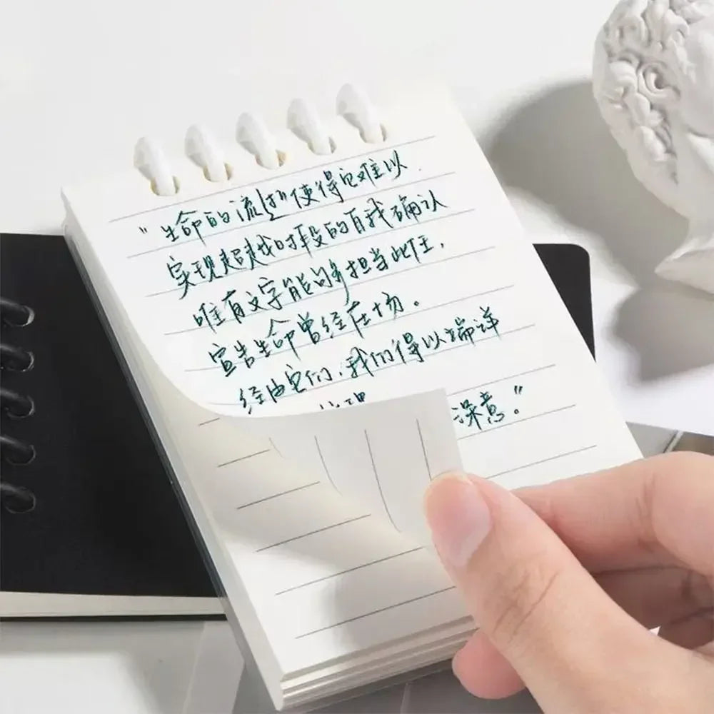 Mini Notebooks A7 Pocket Loose-leaf Square Notepad Horizontal Line